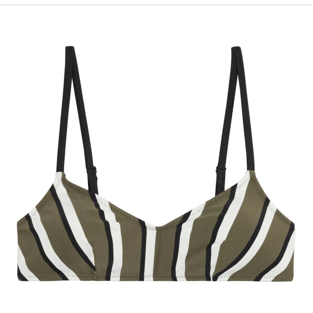 SOLID & STRIPED

The Rachel striped bikini top